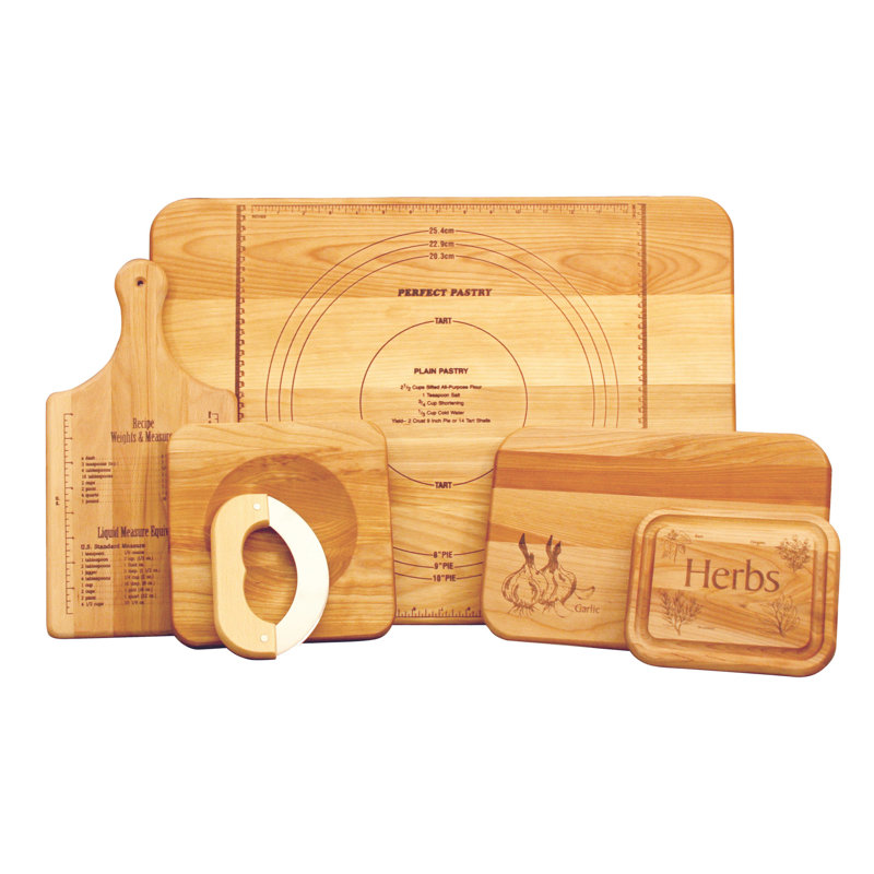Catskill Craftsmen, Inc. 5-Piece Solid Wood Cutting Board Set & Reviews